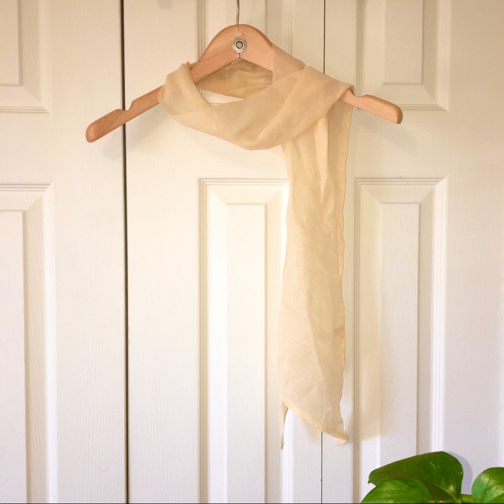 Vintage chiffon neck scarf